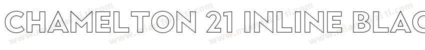 Chamelton 21 Inline Black字体转换